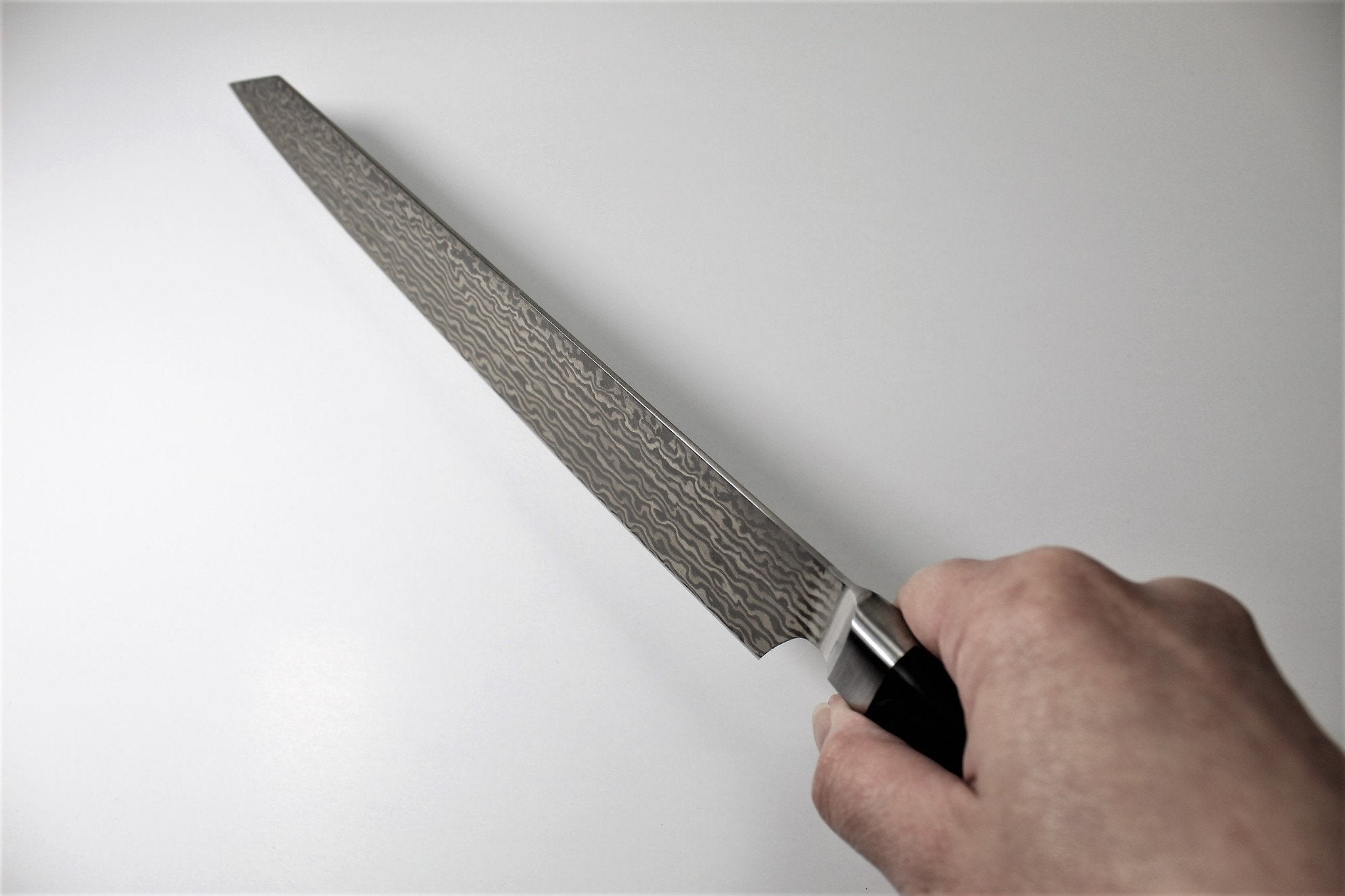 Kitchen Knives - Sakai Takayuki Kengata Yanagiba Slicer Knife 260mm (10.2") VG10-VG2 Coreless Damascus