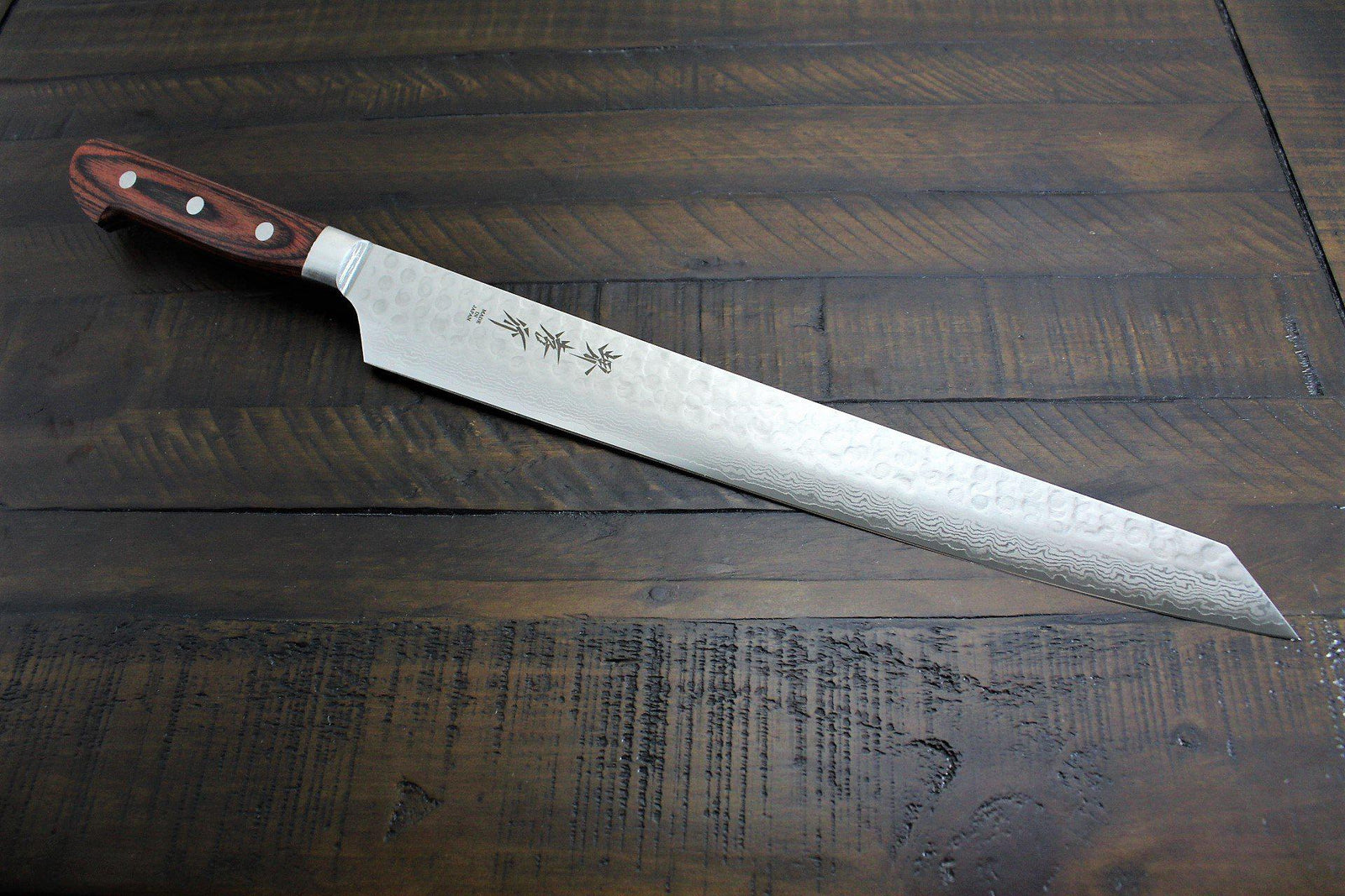 Kitchen Knives - Sakai Takayuki Kiritsuke Yanagiba Slicer Knife 300 Mm (11.8") Damascus 17 Layer