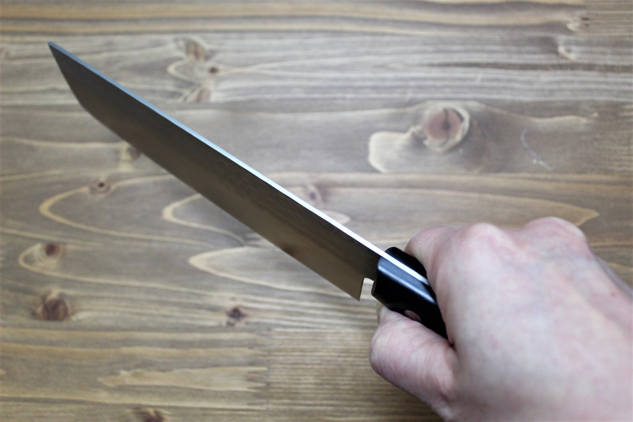 Kitchen Knives - Sakai Takayuki Nakiri Knife 165mm (6.5") Aoniko Warikomi