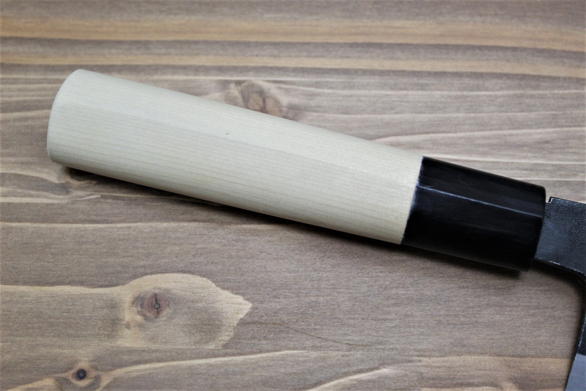 Kitchen Knives - Sakai Takayuki Nakiri Knife 180mm (7.0") Kurouchi Aoniko  / Blue Steel #2 With Buffalo Horn