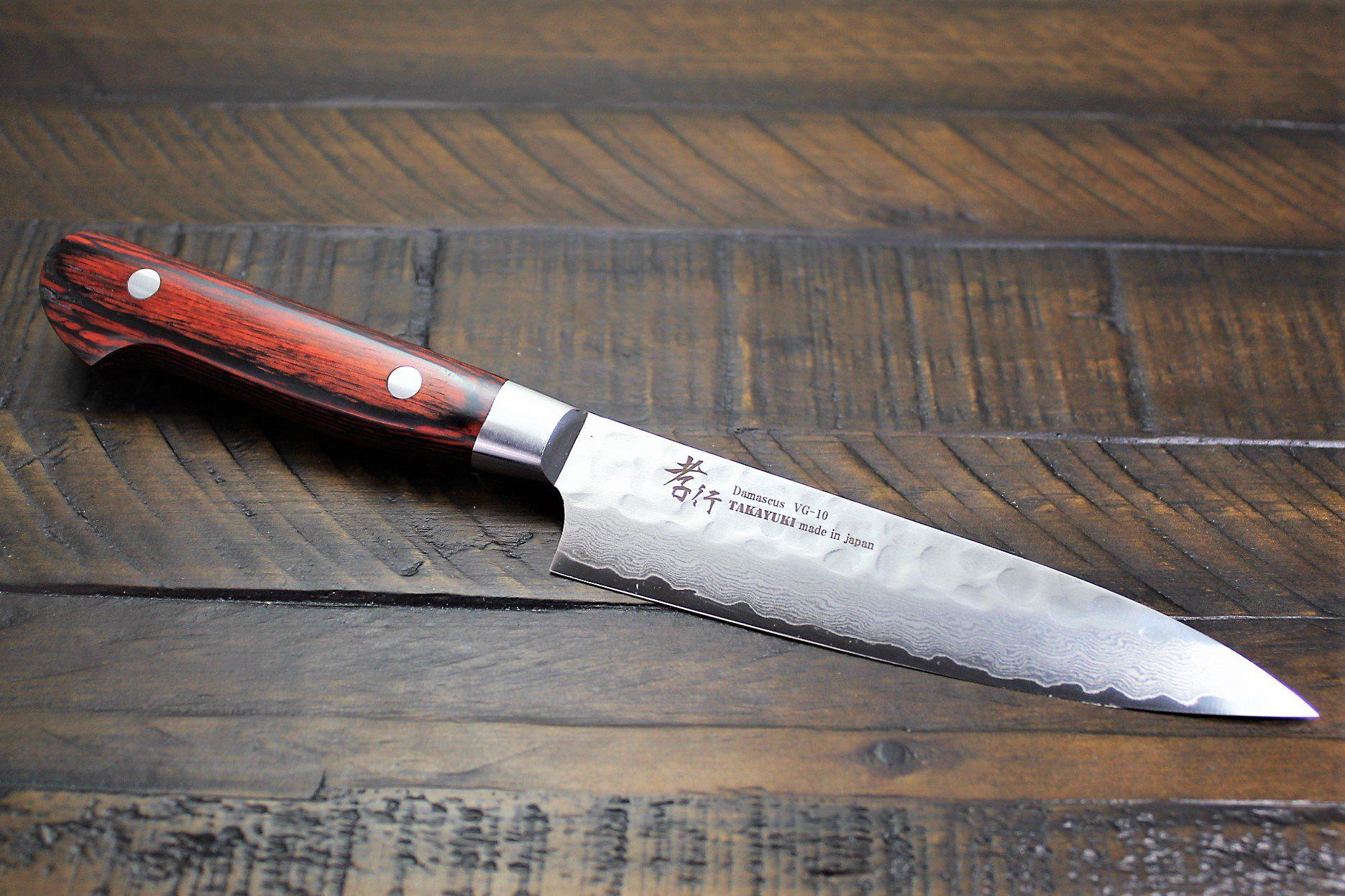 Kitchen Knives - Sakai Takayuki Petty Knife 120mm (4.7") Damascus 33 Layer