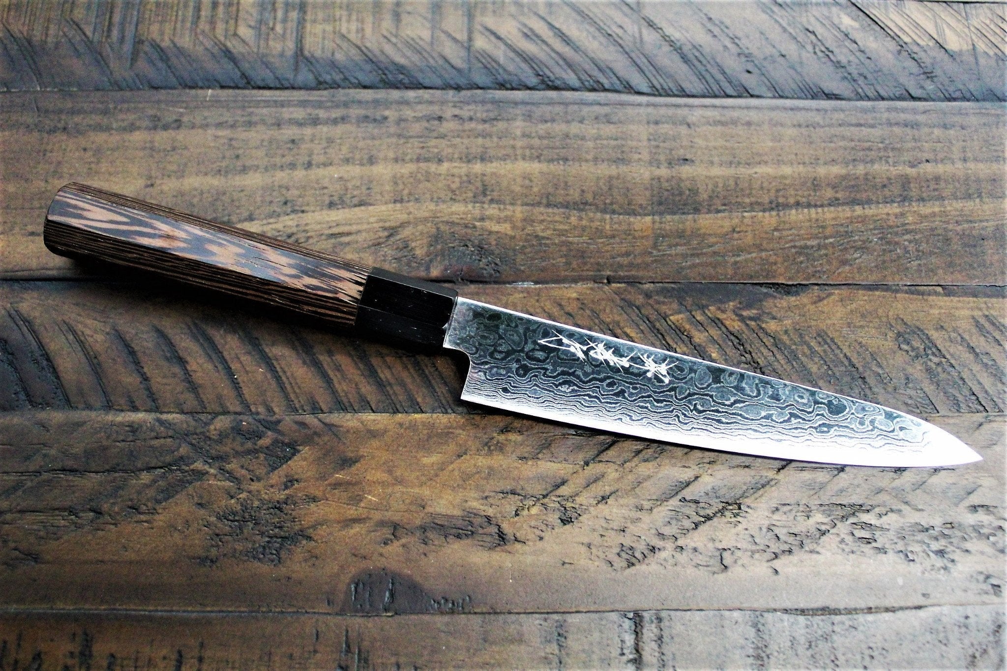 Kitchen Knives - Sakai Takayuki Petty Knife 135 Mm (5.3") / 150mm (5.9") Damascus 69 Layer - Ginga