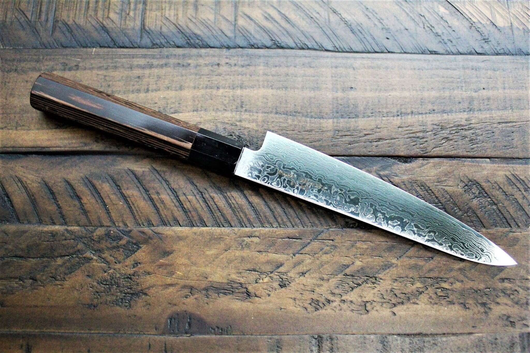 Kitchen Knives - Sakai Takayuki Petty Knife 135 Mm (5.3") / 150mm (5.9") Damascus 69 Layer - Ginga