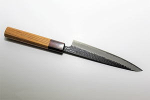 Kitchen Knives - Sakai Takayuki Petty Knife 150mm (5.9") Aogami Super Kurouchi Hammered Finish