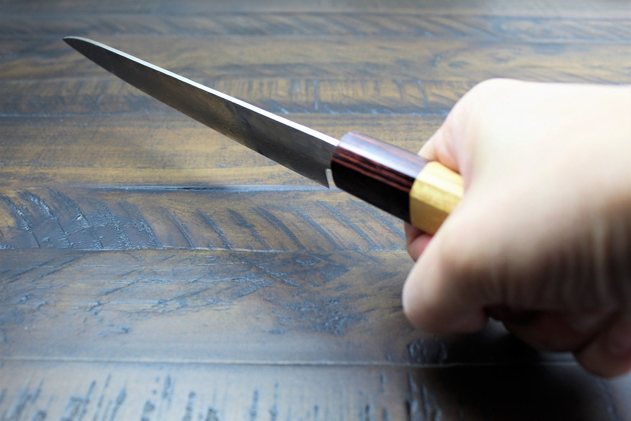 Kitchen Knives - Sakai Takayuki Petty Knife 150mm (5.9") Damascus 33 Layer Japanese Handle