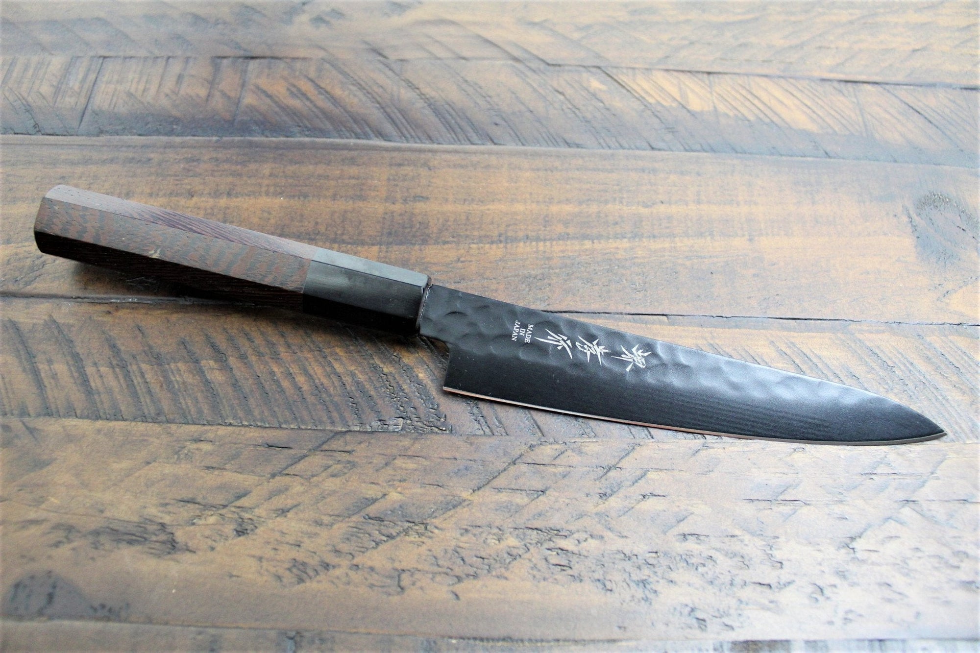 Kitchen Knives - Sakai Takayuki Petty Knife With Wenge Handle 150mm (5.9" ) Kurokage VG-10 With Non Stick Coating