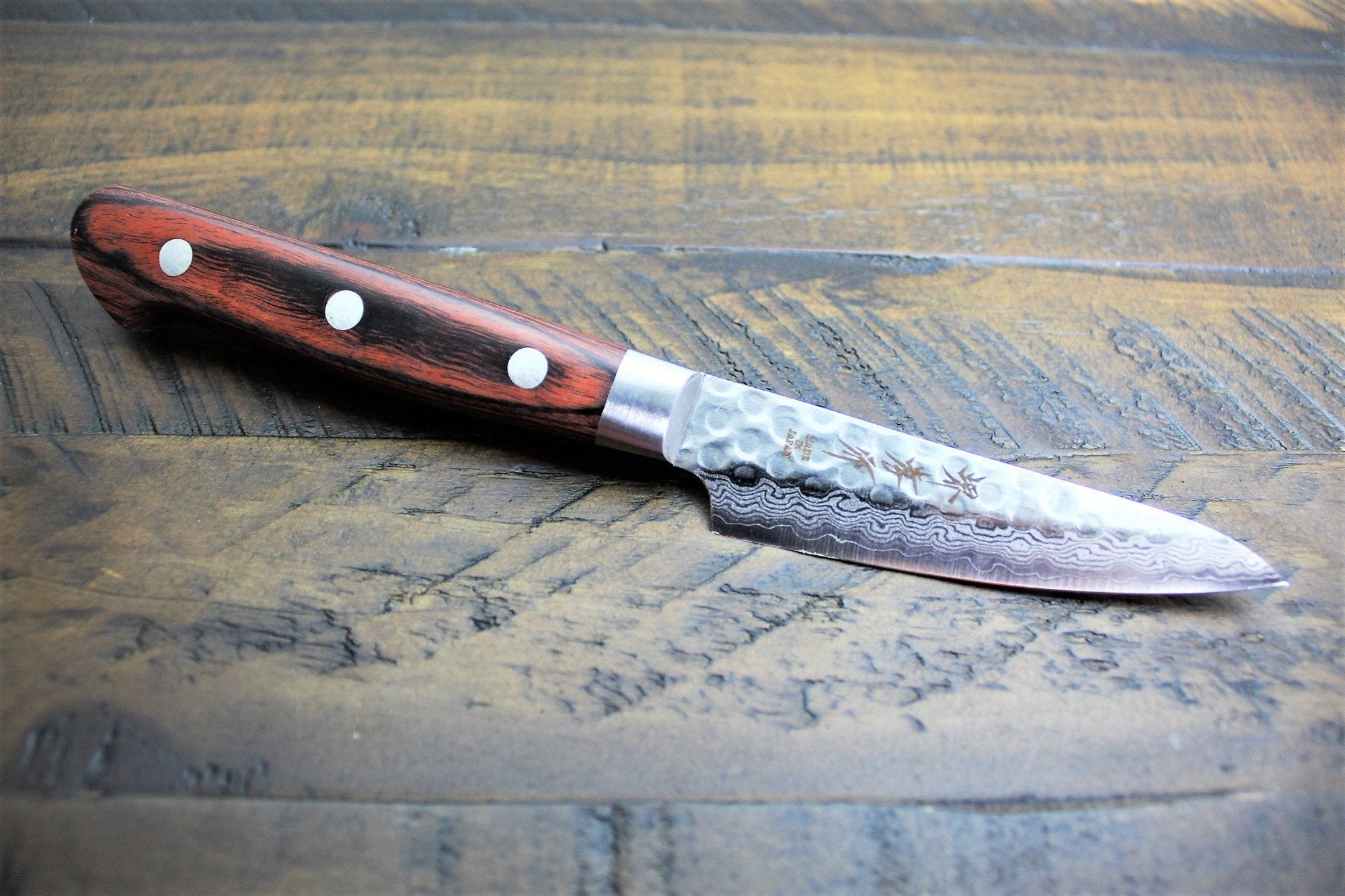 Kitchen Knives - Sakai Takayuki Petty / Paring Knife 80mm (3.2") Damascus 17 Layer