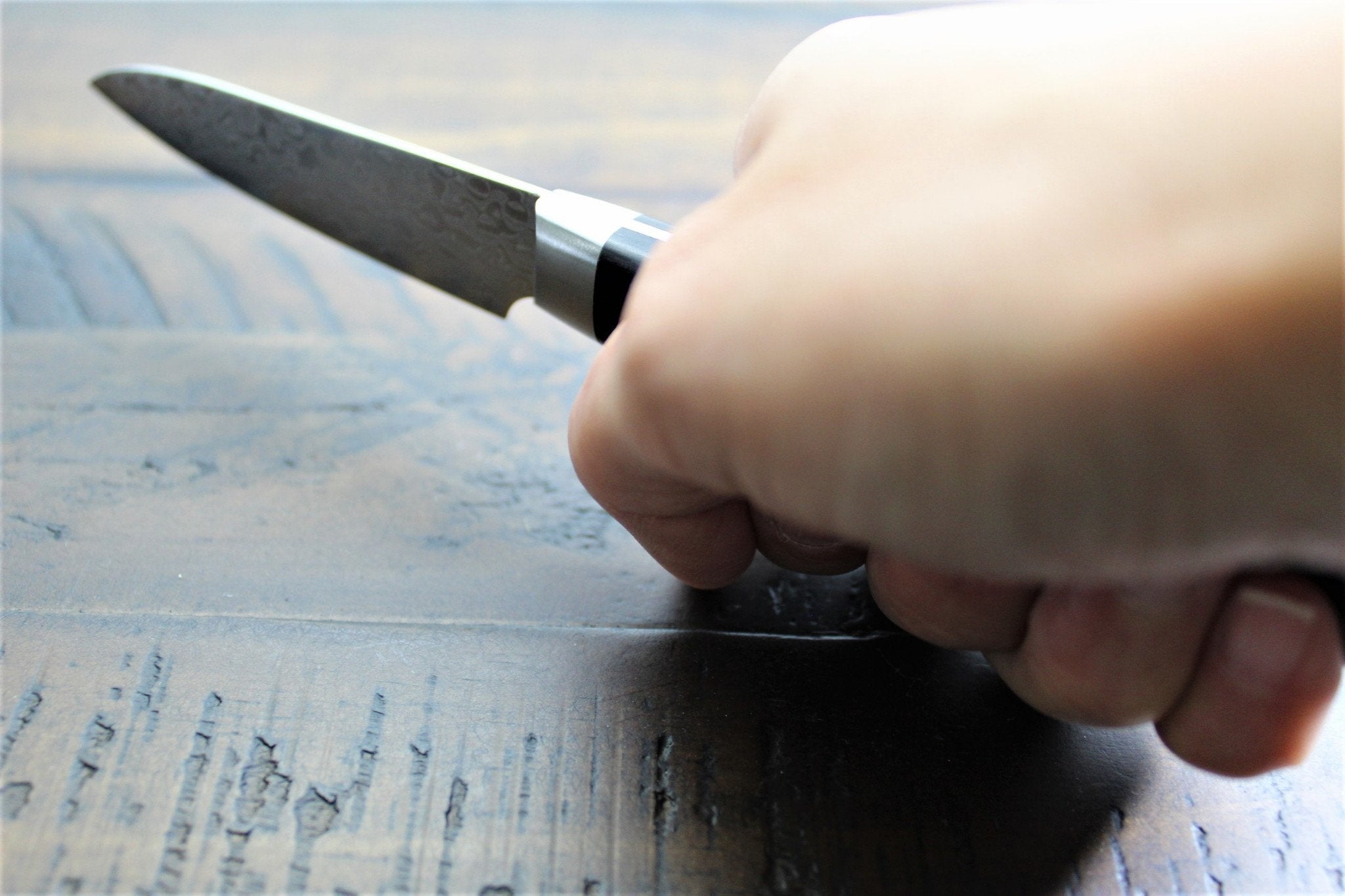 Kitchen Knives - Sakai Takayuki Petty / Paring Knife 80mm (3.2") Mirror Damascus 45 Layer