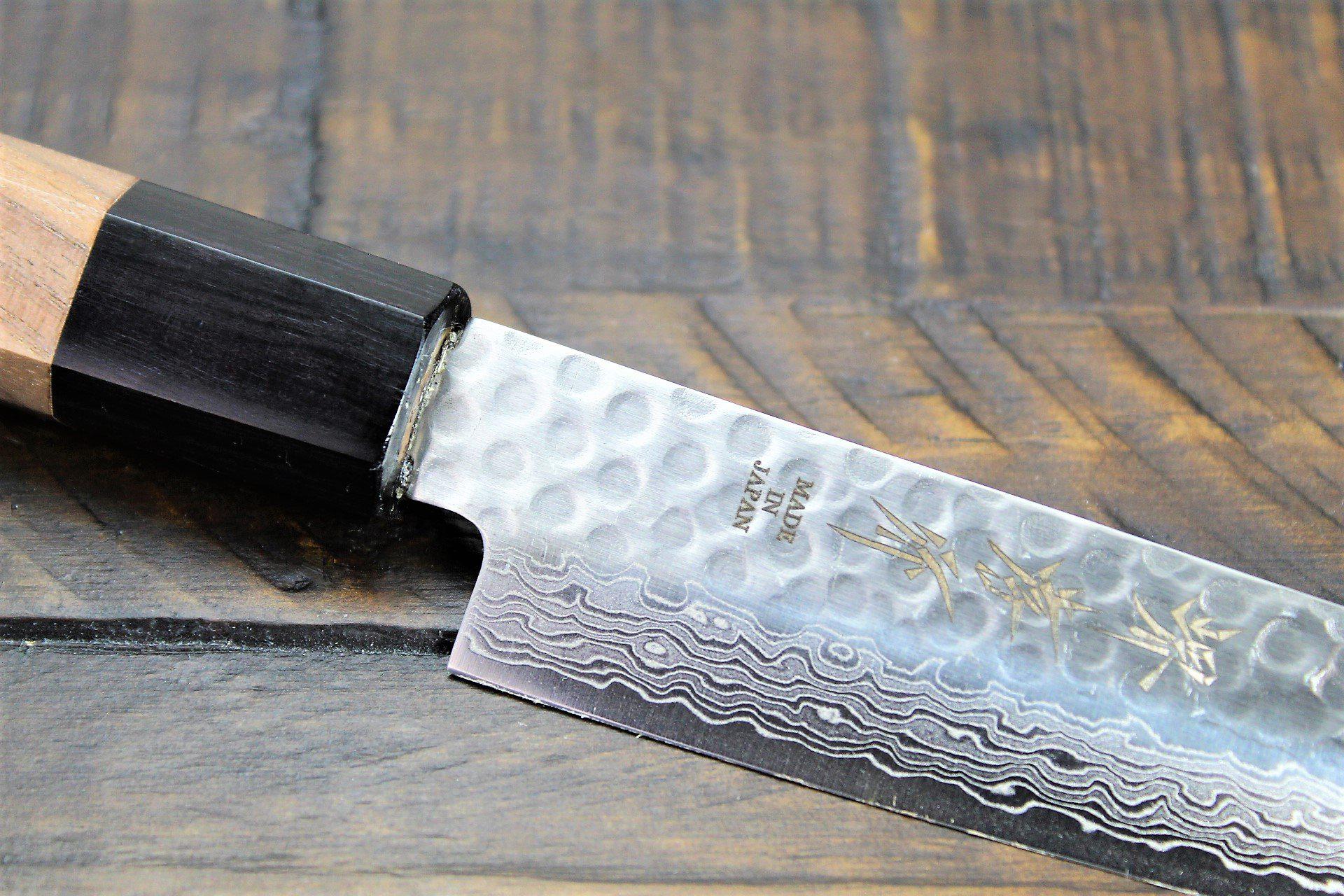 Kitchen Knives - Sakai Takayuki Petty Utility Knife 150mm (5.9")Damascus 45 Layer With Walnut Handle