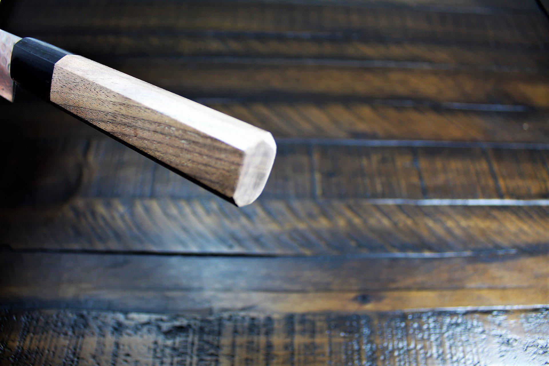 Kitchen Knives - Sakai Takayuki Petty Utility Knife 150mm (5.9")Damascus 45 Layer With Walnut Handle