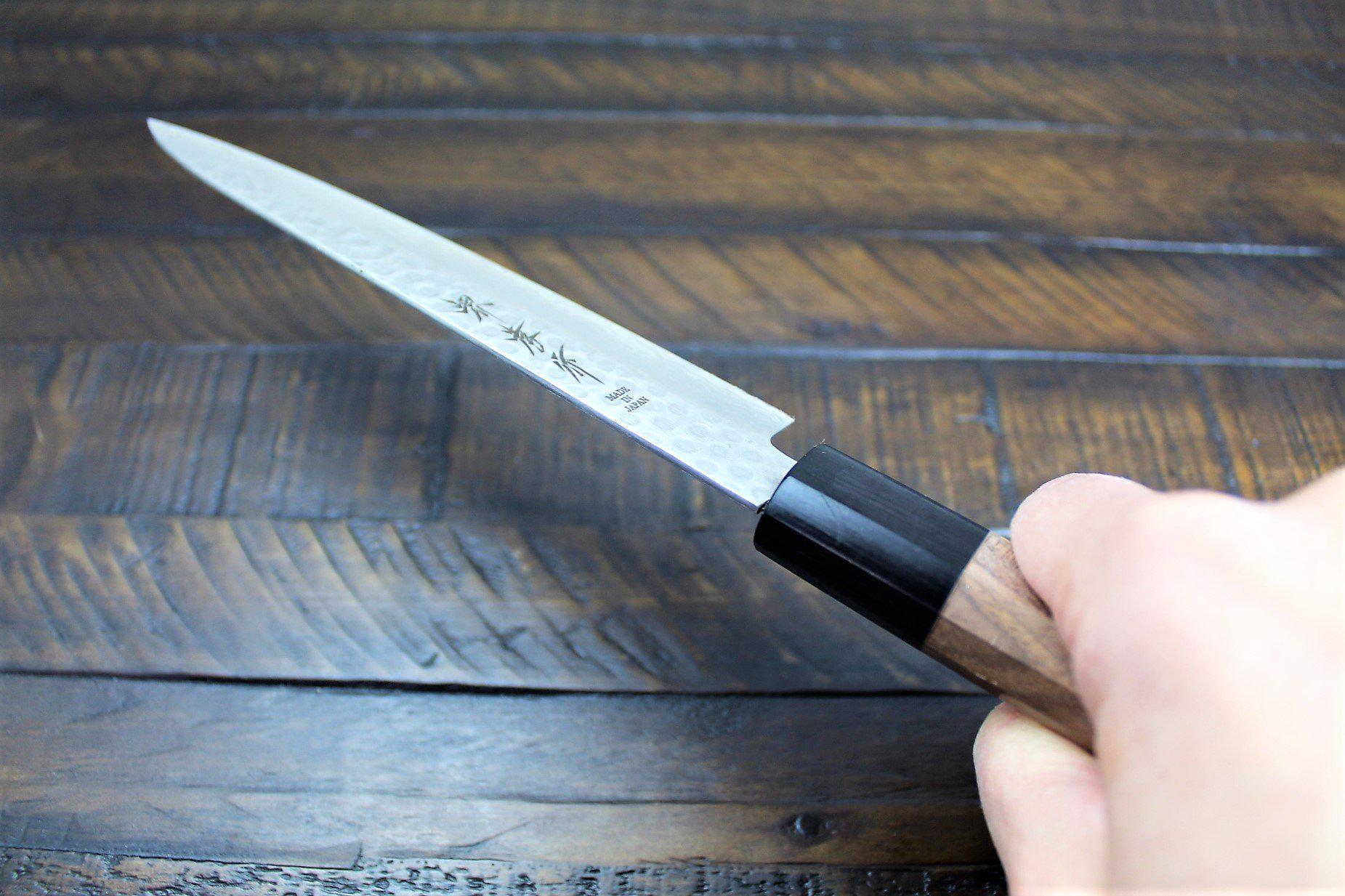 Kitchen Knives - Sakai Takayuki Petty Utility Knife 150mm (5.9")Damascus 45 Layer With Walnut Handle