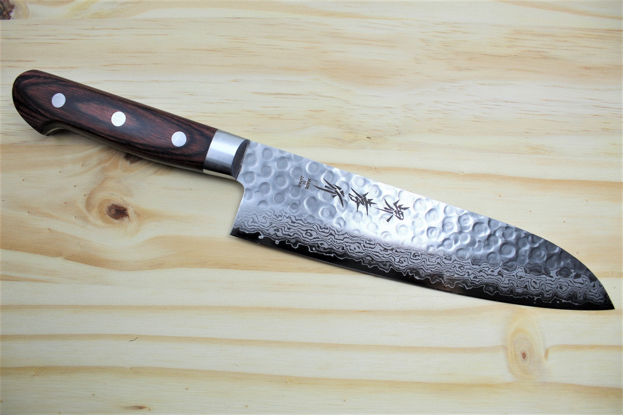 7 Japanese Santoku Knives Damascus Steel | Shogun Series