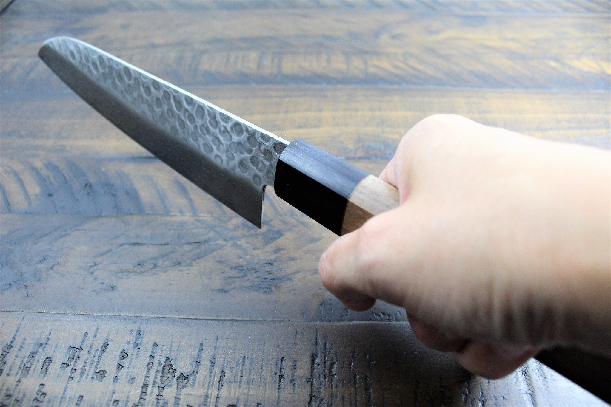 Kitchen Knives - Sakai Takayuki Santoku Knife 180mm (7.1") Damascus 45 Layer With Walnut Handle