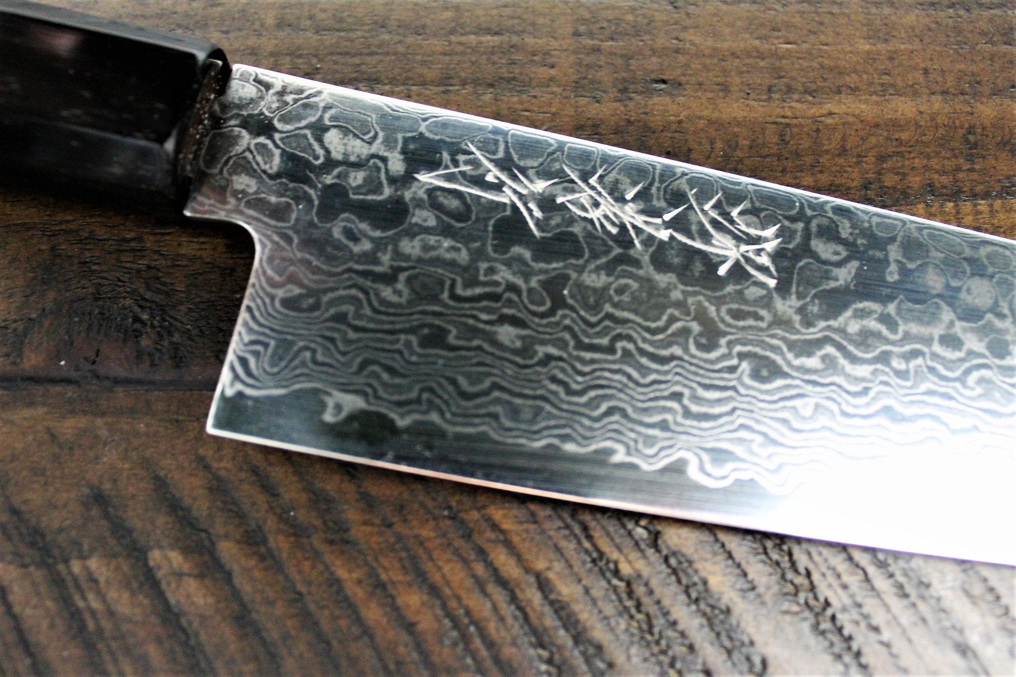 Kitchen Knives - Sakai Takayuki Santoku Knife 180mm (7.1") Damascus 69 Layer - Ginga