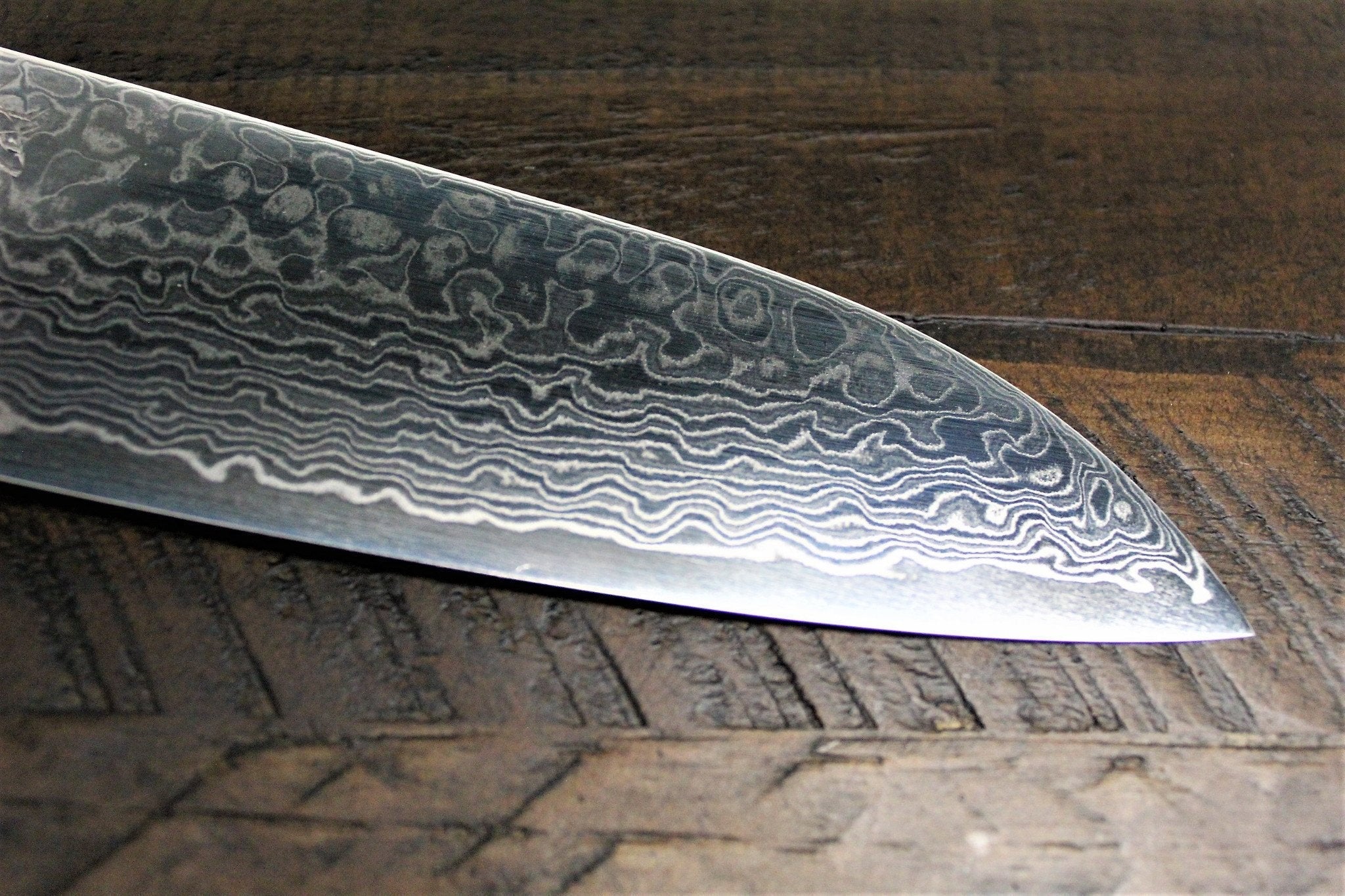Kitchen Knives - Sakai Takayuki Santoku Knife 180mm (7.1") Damascus 69 Layer - Ginga