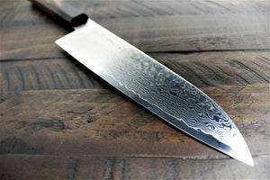 Kitchen Knives - Sakai Takayuki Santoku Knife 180mm (7.1") Damascus 69 Layer - Ginga