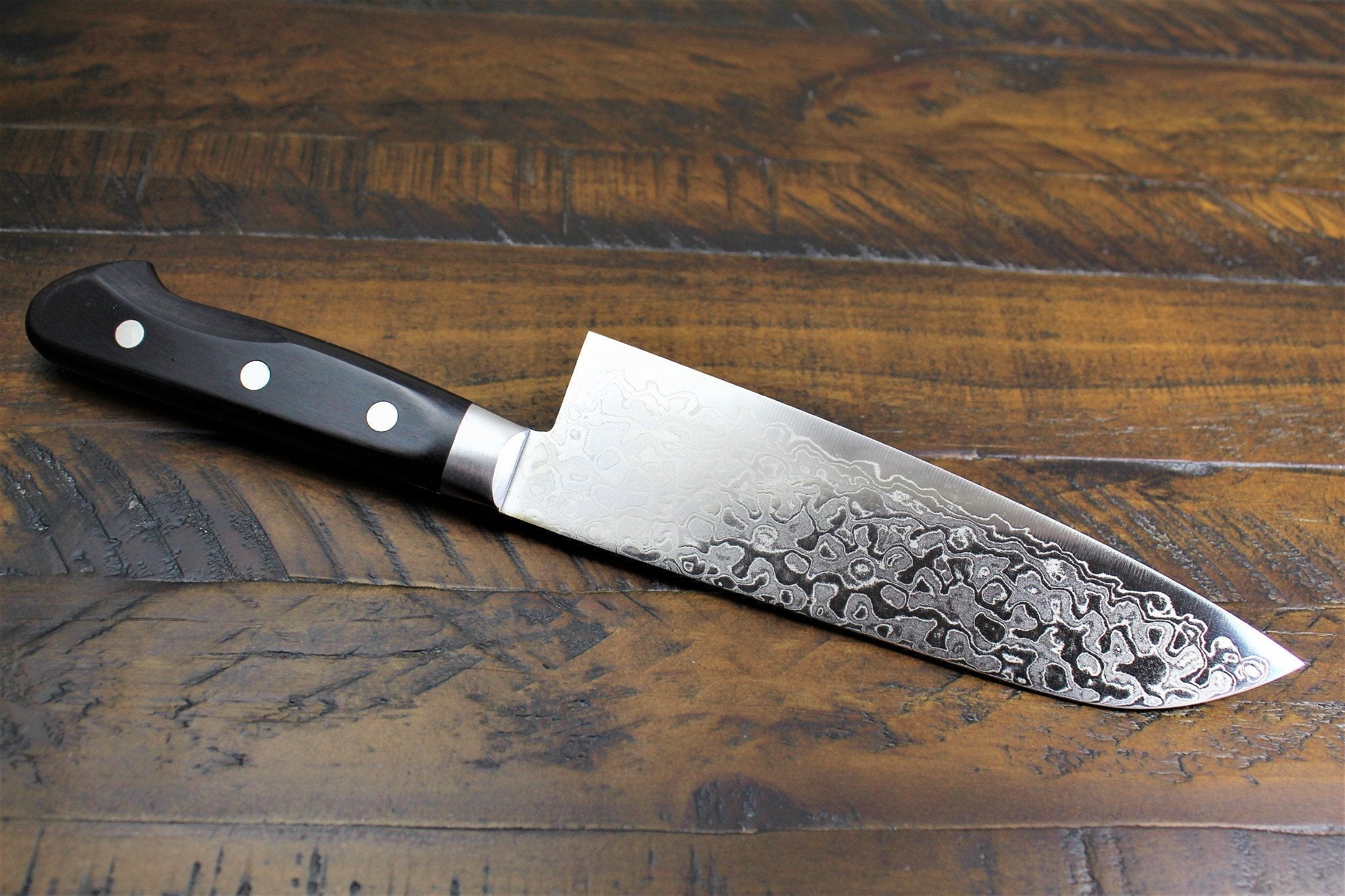 Kitchen Knives - Sakai Takayuki Santoku Knife Mirror 170mm (6.7") Damascus 45 Layer