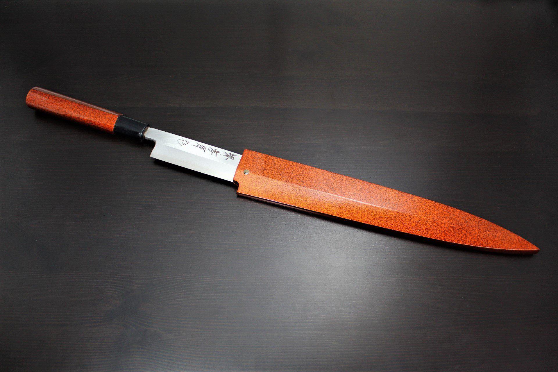 Kitchen Knives - Sakai Takayuki Shobu Knife 240mm (9.4") With Saya - Shikisai Hikari - Molybdenum Stainless Steel