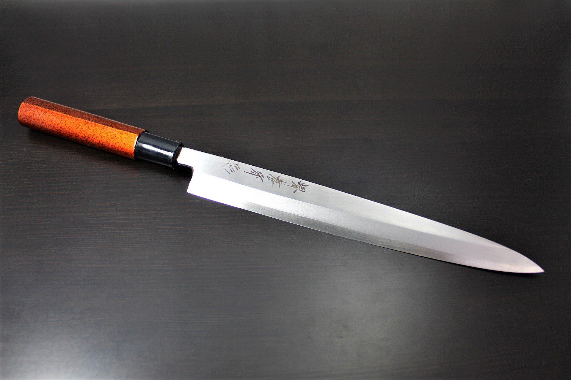 Kitchen Knives - Sakai Takayuki Shobu Knife 240mm (9.4") With Saya - Shikisai Hikari - Molybdenum Stainless Steel