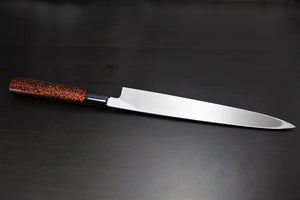 Kitchen Knives - Sakai Takayuki Shobu Knife 240mm (9.4") With Saya - Shikisai Kincha - Molybdenum Stainless Steel