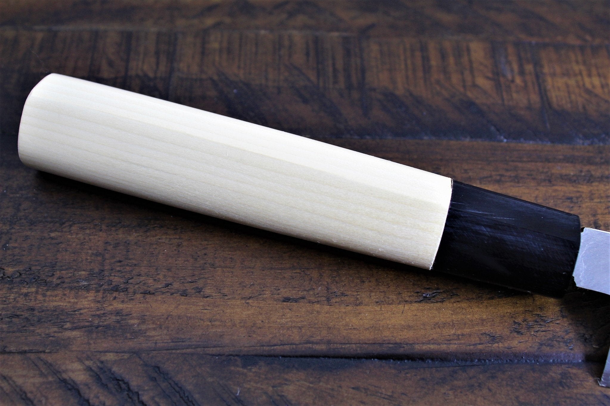 Kitchen Knives - Sakai Takayuki Shobu Knife White Steel 300mm (11.8") With Buffalo Horn Handle Kasumi Togi