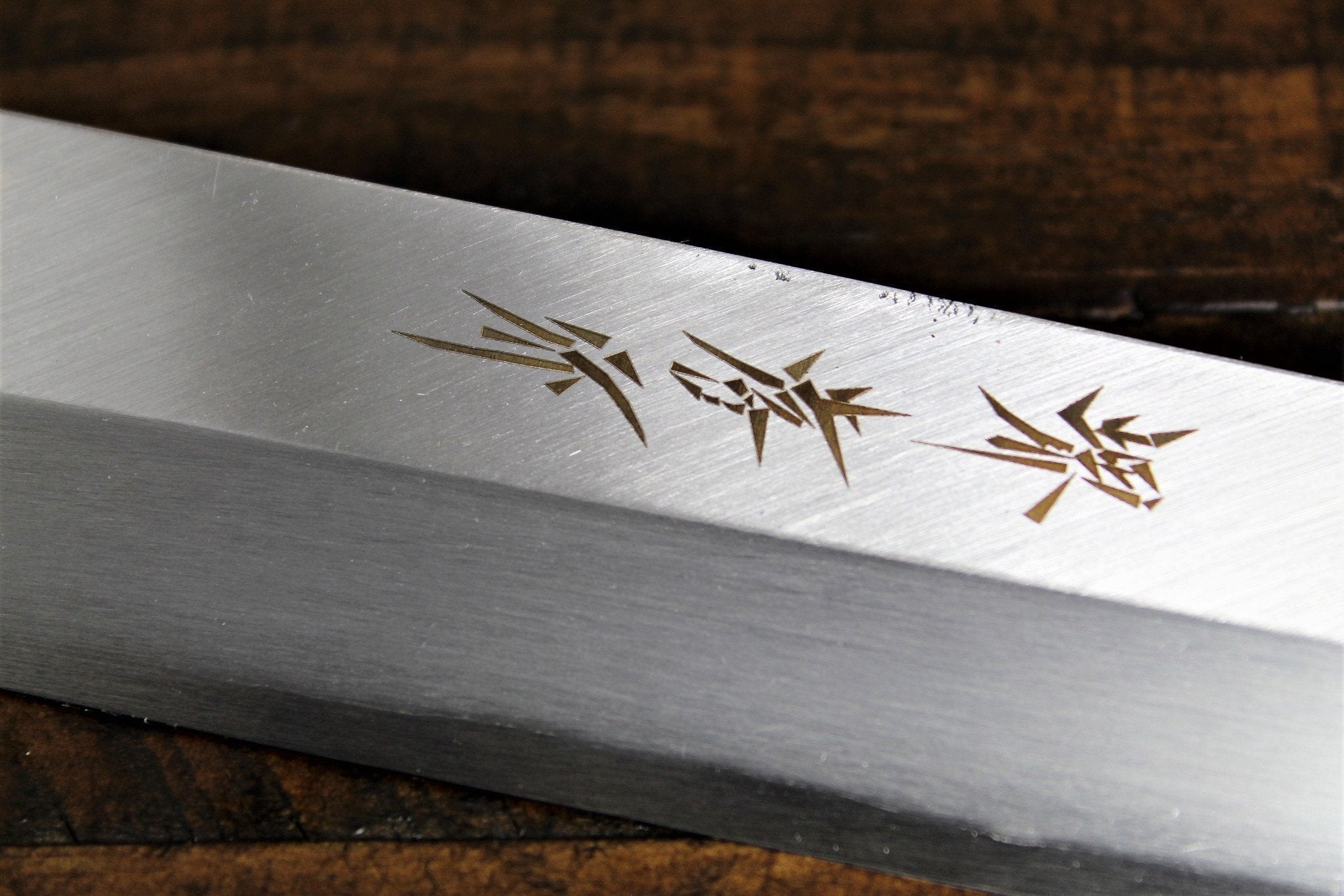 Kitchen Knives - Sakai Takayuki Shobu Knife White Steel 300mm (11.8") With Buffalo Horn Handle Kasumi Togi
