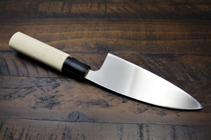 Kitchen Knives - Sakai Takayuki Small Deba Knife / Ajikiri 120mm (4.7") INOX Molybdenum Stainless Steel