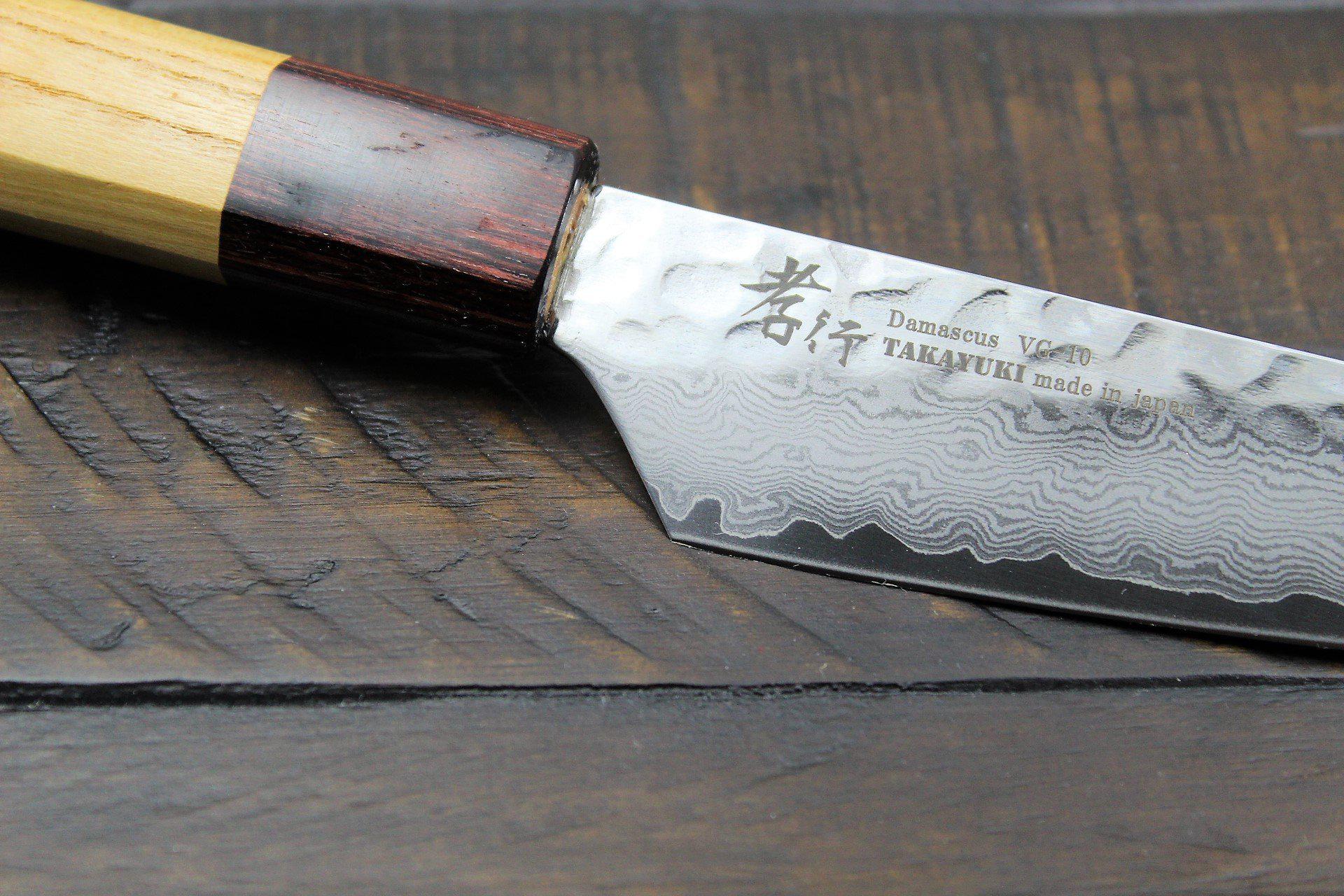 Kitchen Knives - Sakai Takayuki Steak Knife 120mm (4.7") Damascus 33 Layer Japanese Handle