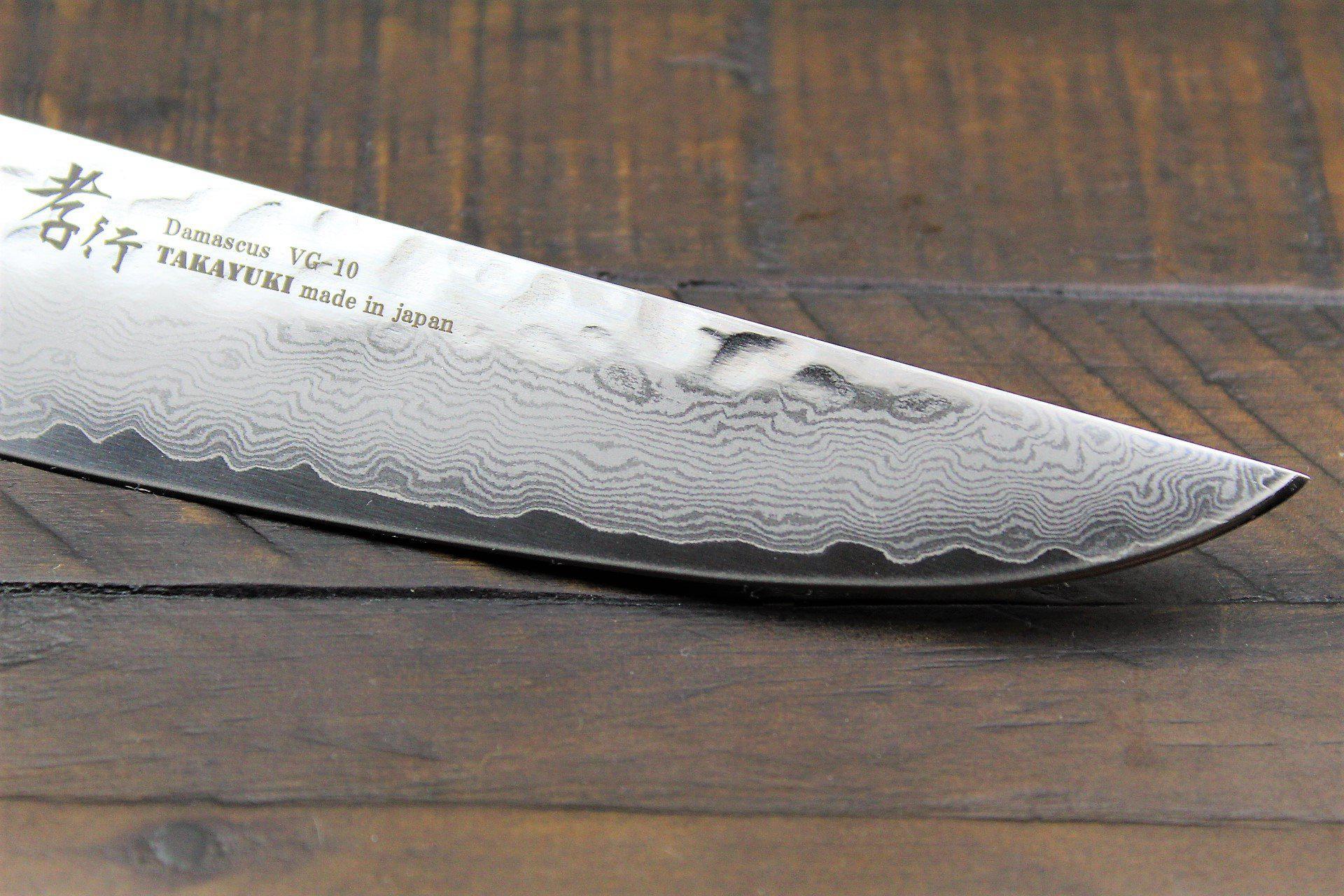 Kitchen Knives - Sakai Takayuki Steak Knife 120mm (4.7") Damascus 33 Layer Japanese Handle
