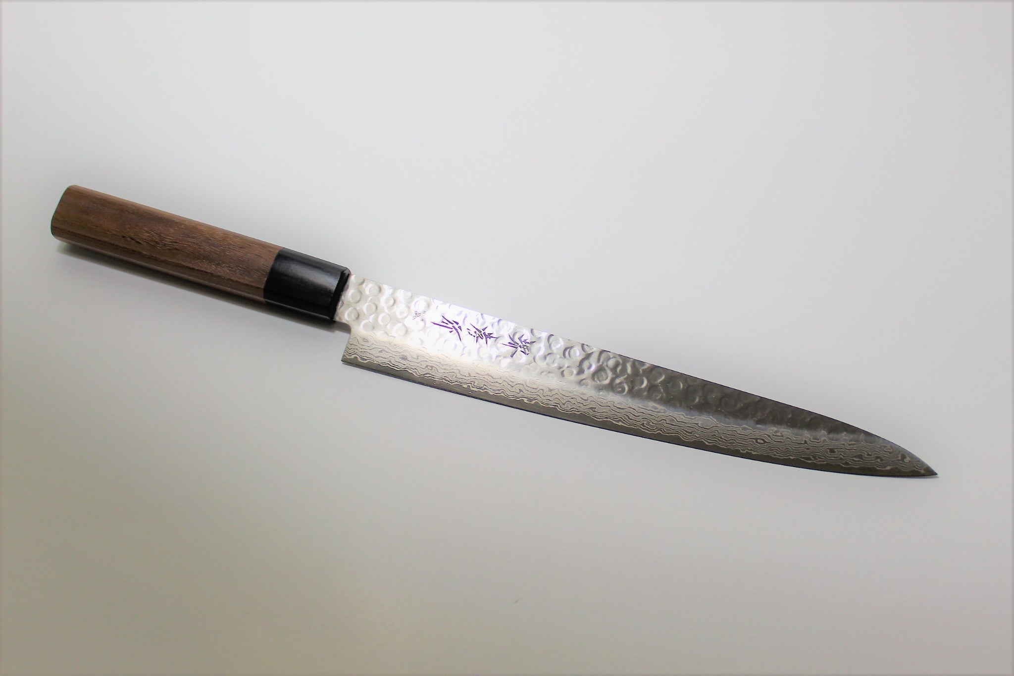 Kitchen Knives - Sakai Takayuki Sujihiki Slicer 240 Mm (9.4") Damascus 45 Layer With Walnut Handle