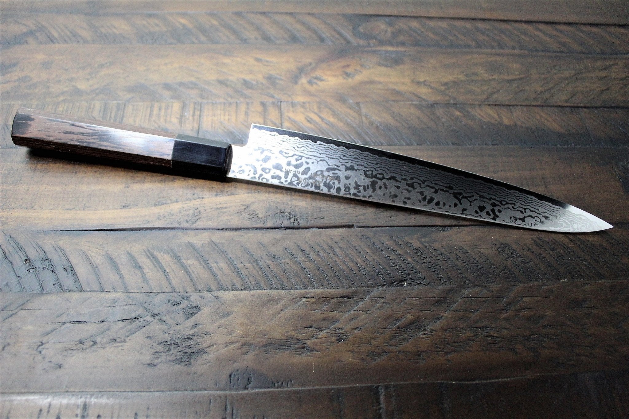 Kitchen Knives - Sakai Takayuki Sujihiki Slicer Knife 240mm (9.4") Damascus 69 Layer -Ginga