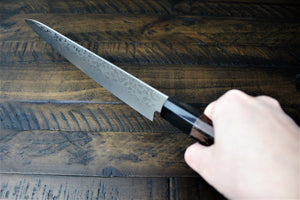 Kitchen Knives - Sakai Takayuki Sujihiki Slicer Knife 240mm (9.4") Damascus 69 Layer -Ginga