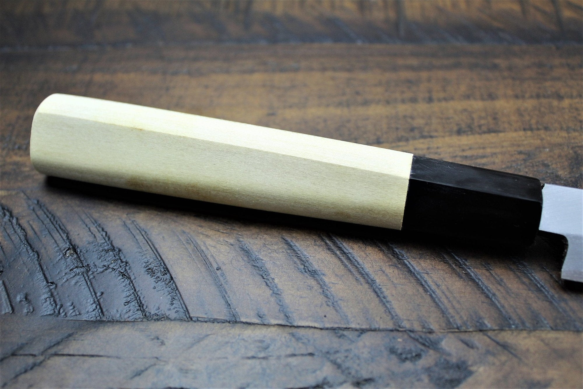 Kitchen Knives - Sakai Takayuki Takohiki Slicer Knife With Buffalo Horn Handle White Steel #2 Kasumi Togi Sakai Takayuki