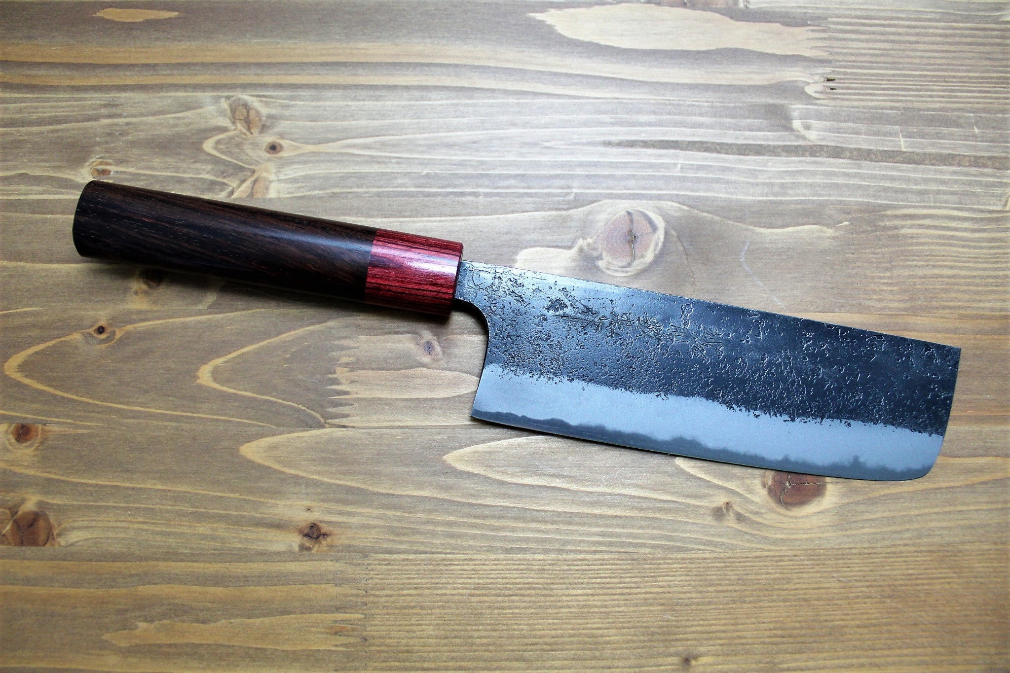 Kitchen Knives - Sawakazuma Genryu Aoniko Nakiri 165 Mm / 6.5" Rosewood Handle