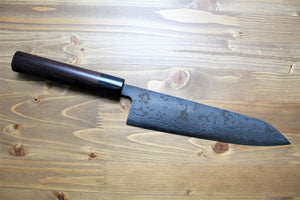 Kitchen Knives - Sawakazuma Ginryu Damascus Aoniko Gyuto 210 Mm / 8.2" Rosewood Handle