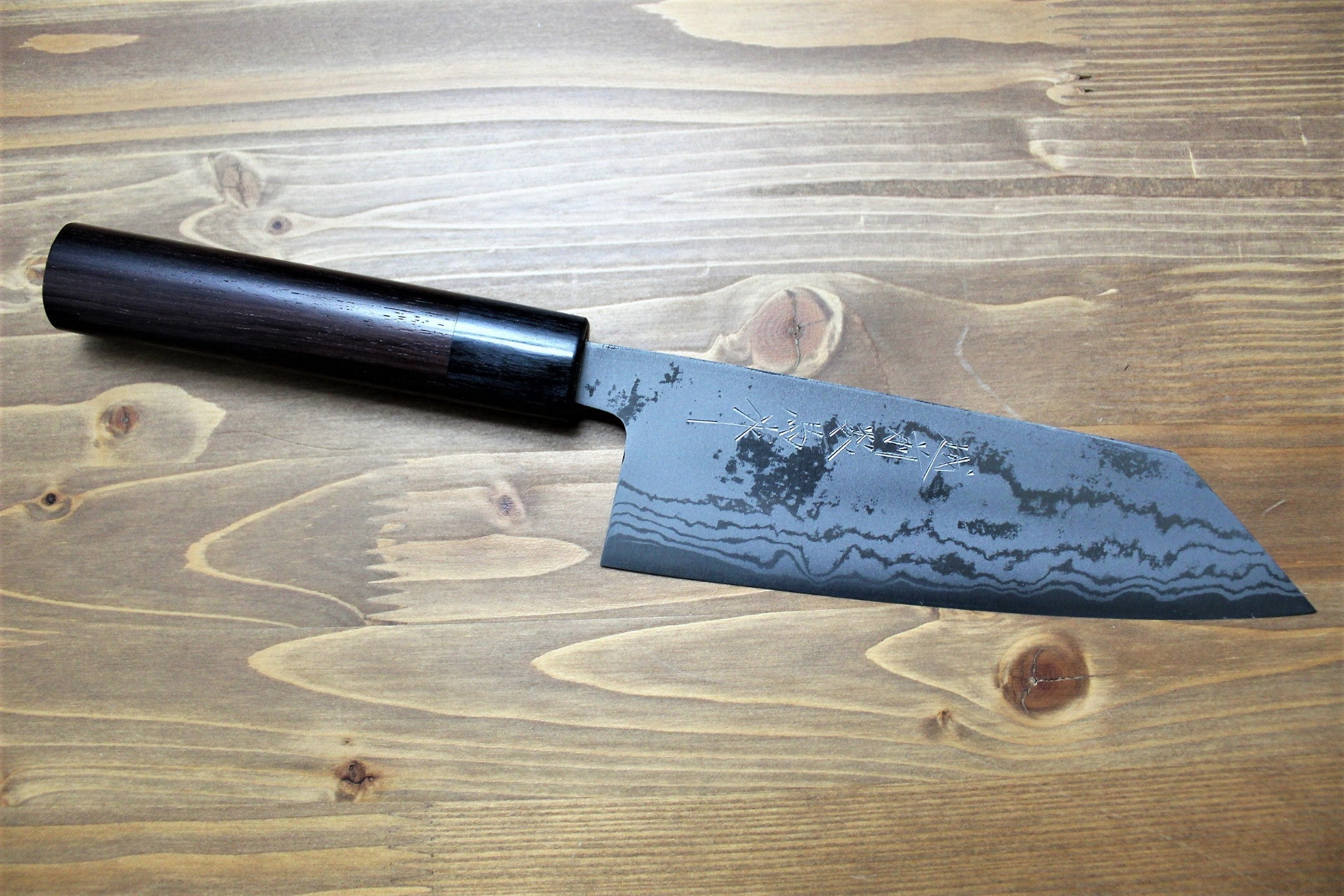 Kitchen Knives - Sawakazuma Ginryu Damascus Aoniko Kengata Bunka 170 Mm / 6.7" Rosewood Handle