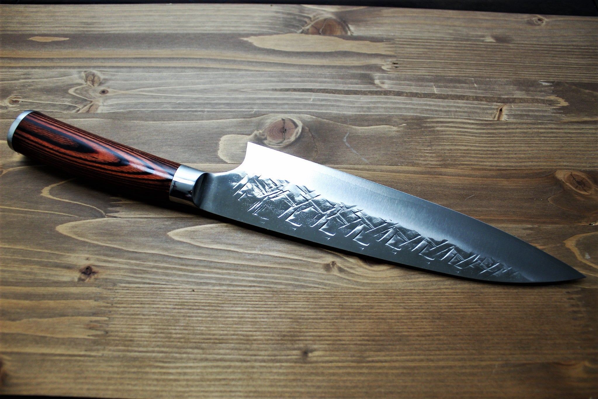 Kitchen Knives - Sawakazuma Ginsho SRS13 Gyuto Chef Knife 210 Mm / 8.2" Desert Ironwood Handle