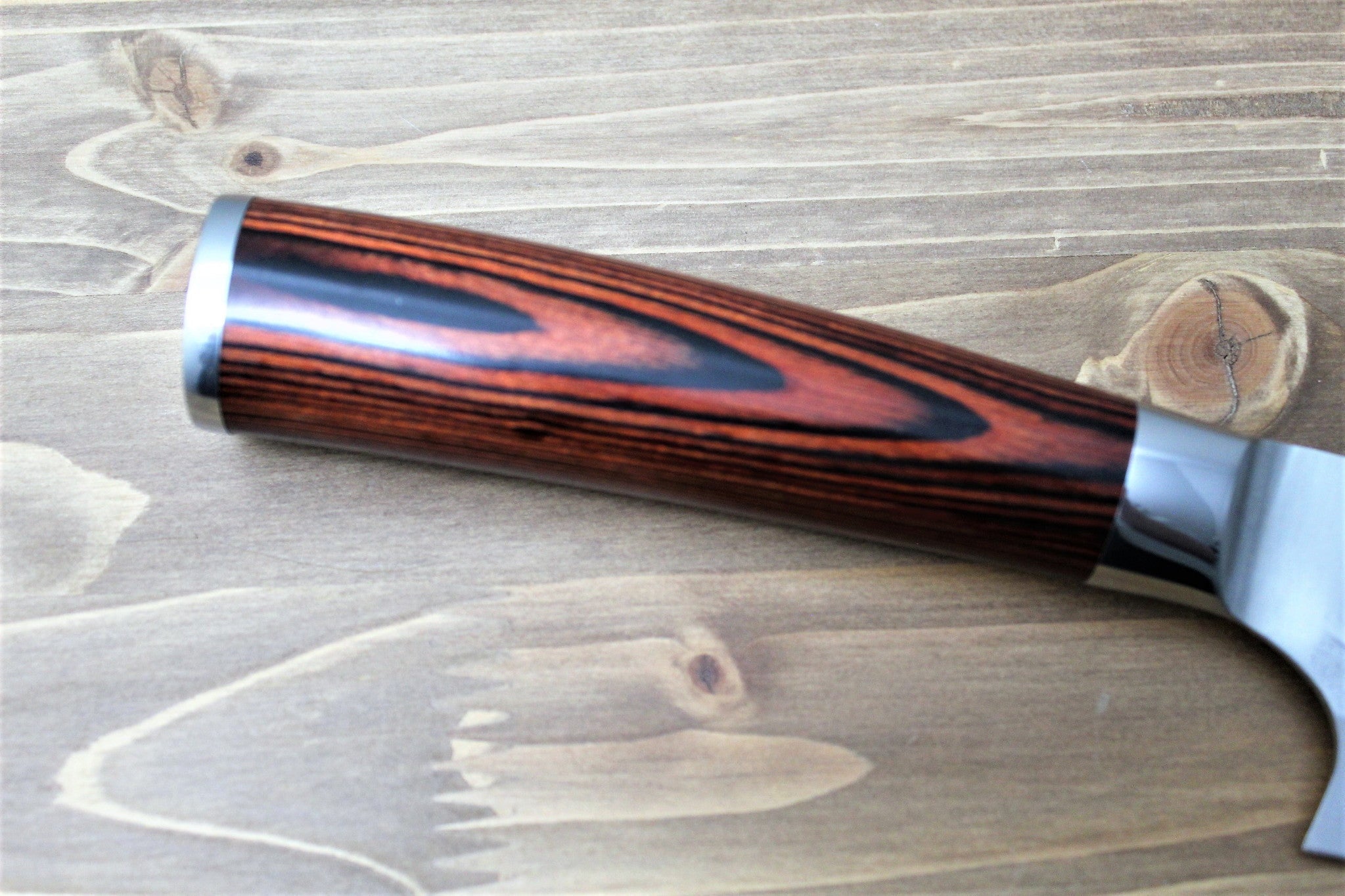 Kitchen Knives - Sawakazuma Ginsho SRS13 Santoku 180 Mm / 7.0" Desert Ironwood Handle