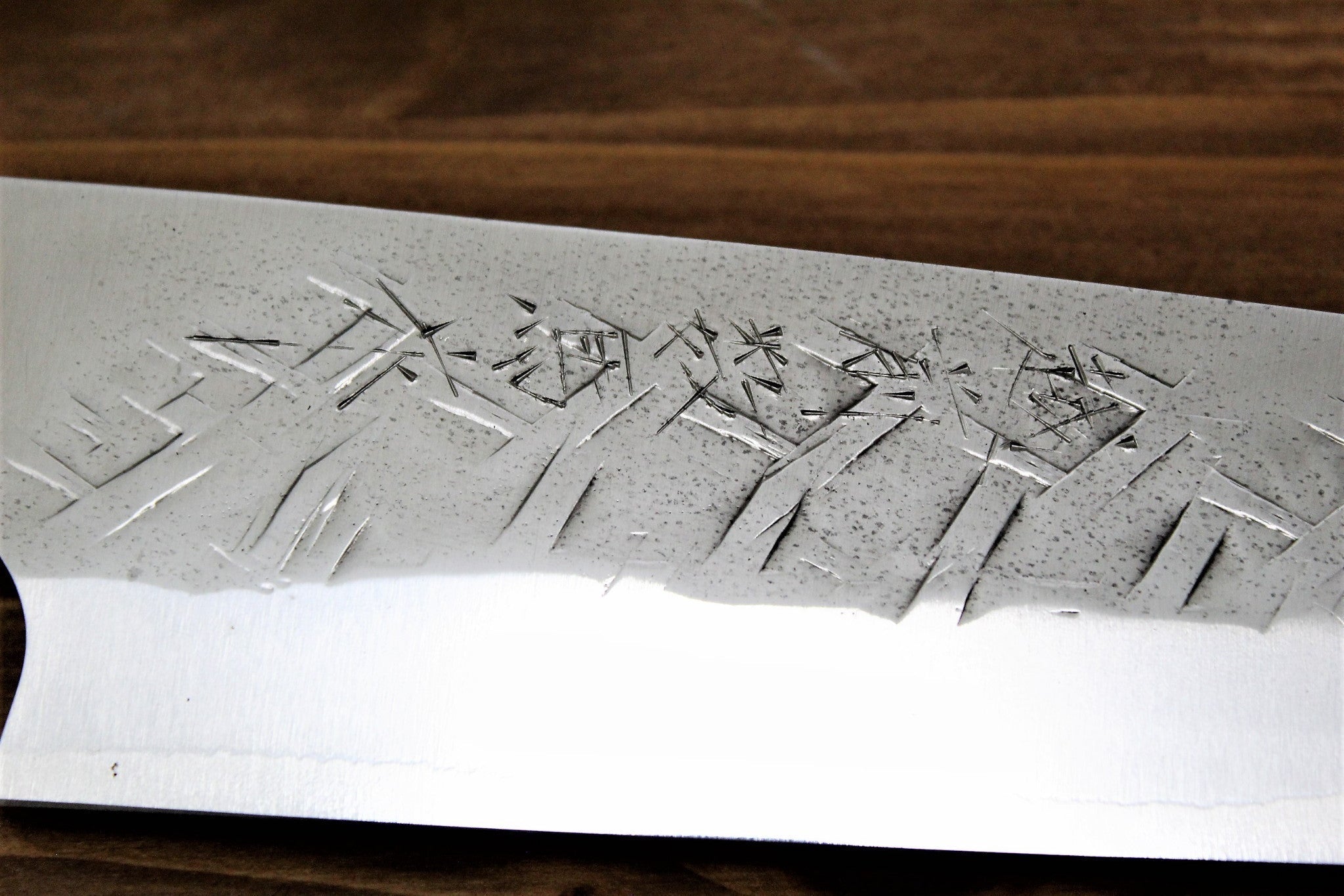 Kitchen Knives - Sawakazuma Ginsho SRS13 Santoku 180 Mm / 7.0" Desert Ironwood Handle