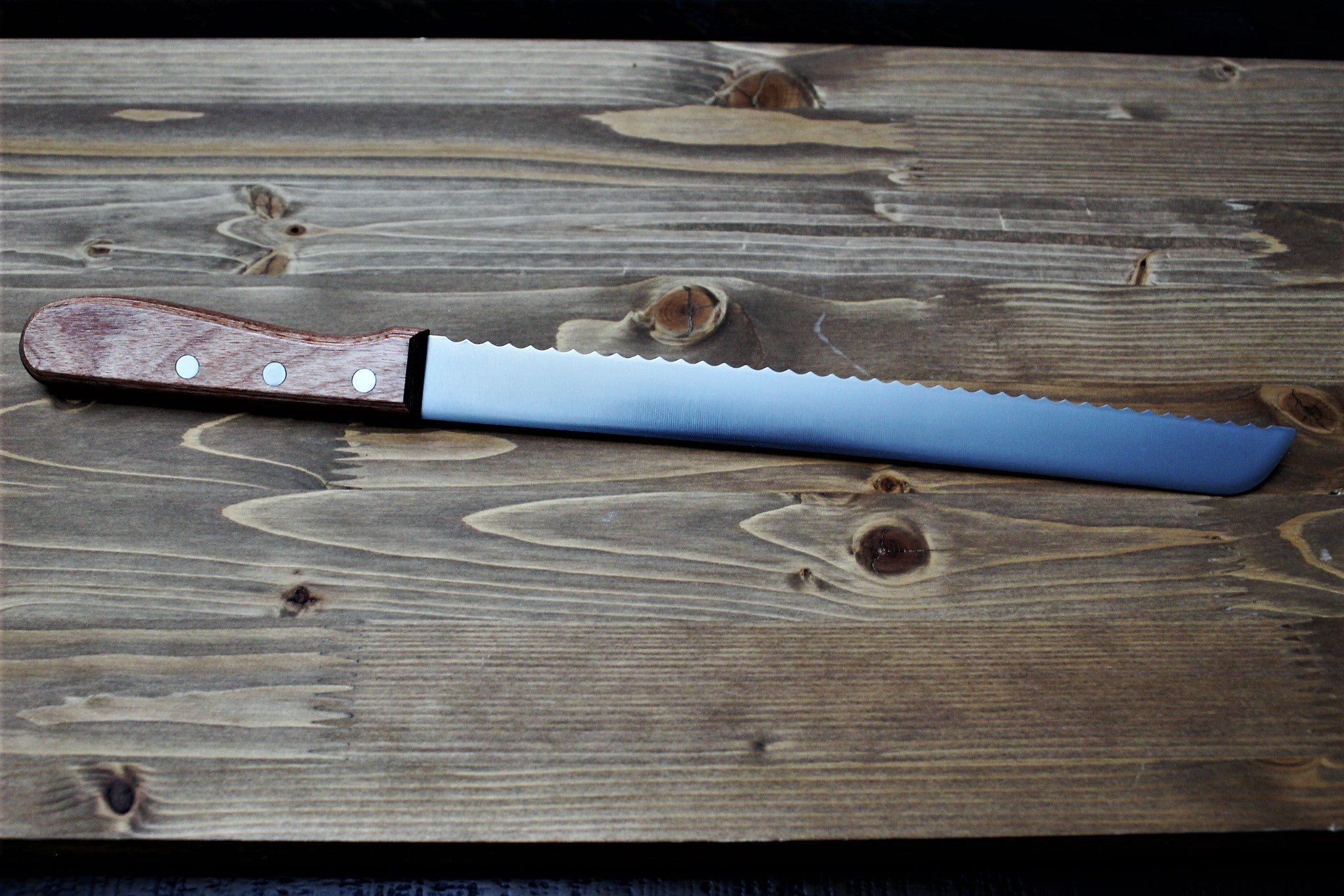 Kitchen Knives - Sawakazuma Japanese Bread Knife 250mm (9.8") Wood Handle