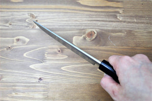 Kitchen Knives - Sawakazuma Sabaki / Boning Knife Shironiko Damascus Rosewood Handle
