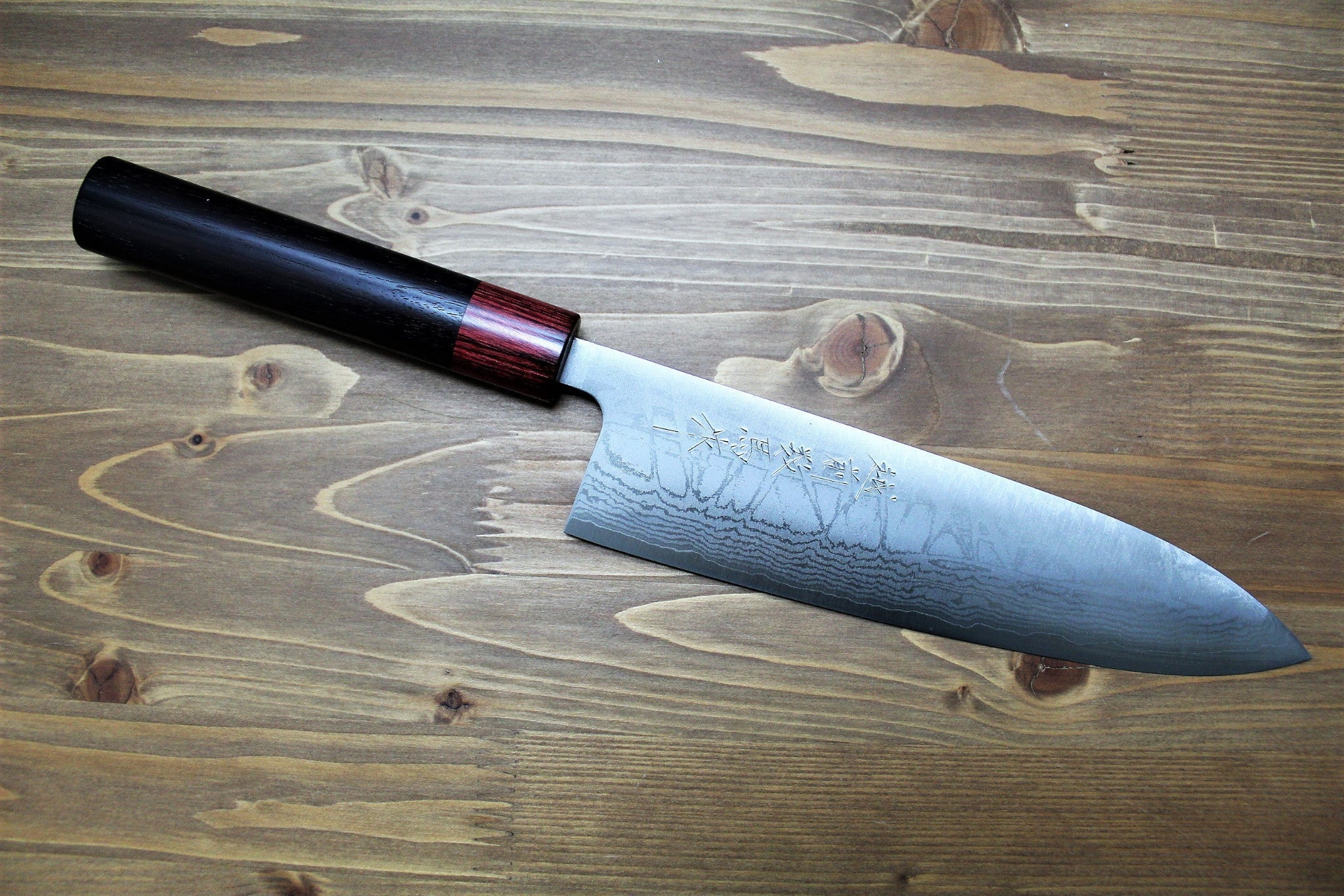 Kitchen Knives - Sawakazuma Setsugetsuka VG-10 Damascus Gyuto 210 Mm / 8.2" Rosewood Handle