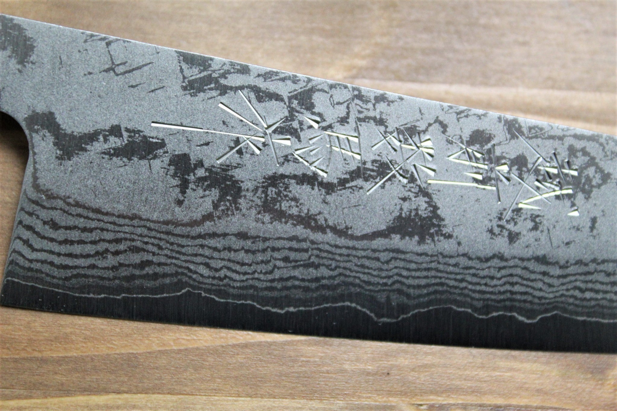 Sawakazuma Setsugetsuka VG-10 Damascus Kengata Bunka Knife 170 mm