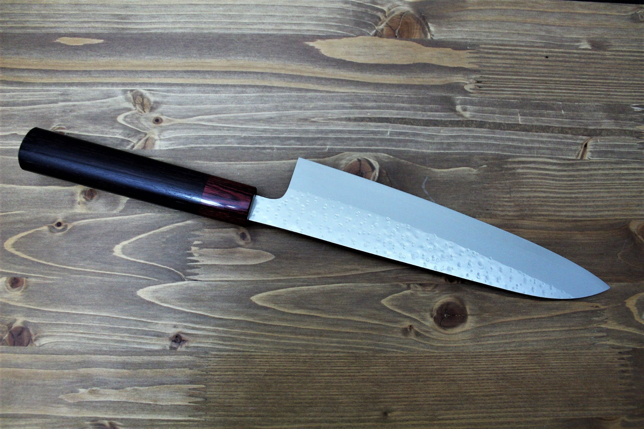 Kitchen Knives - Sawakazuma Setsukei VG-10 Damascus Gyuto Knife 210 Mm / 8.2" Rosewood Handle