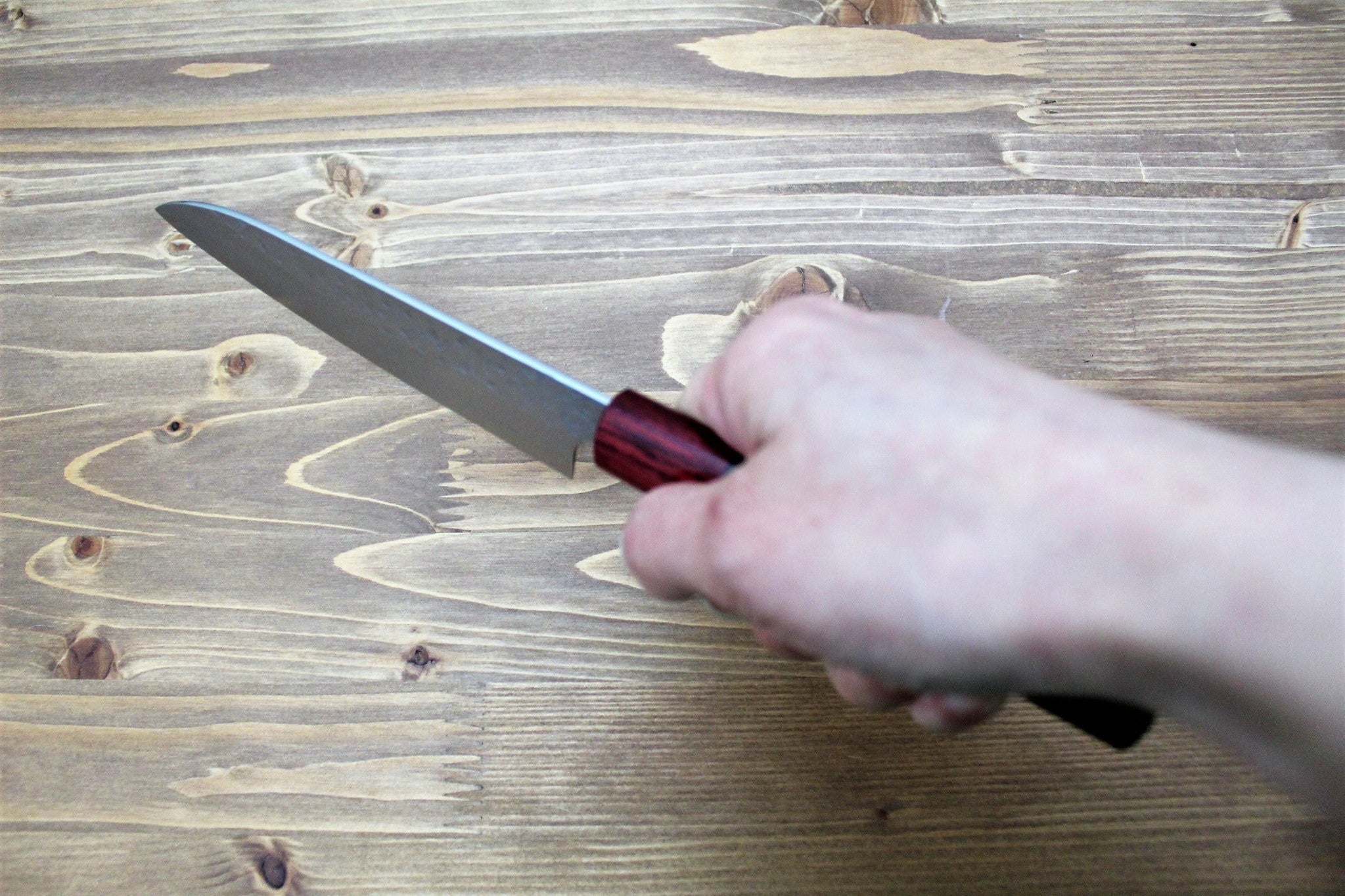 Kitchen Knives - Sawakazuma Setsukei VG-10 Damascus Petty Knife 135 Mm / 5.3" Rosewood Handle