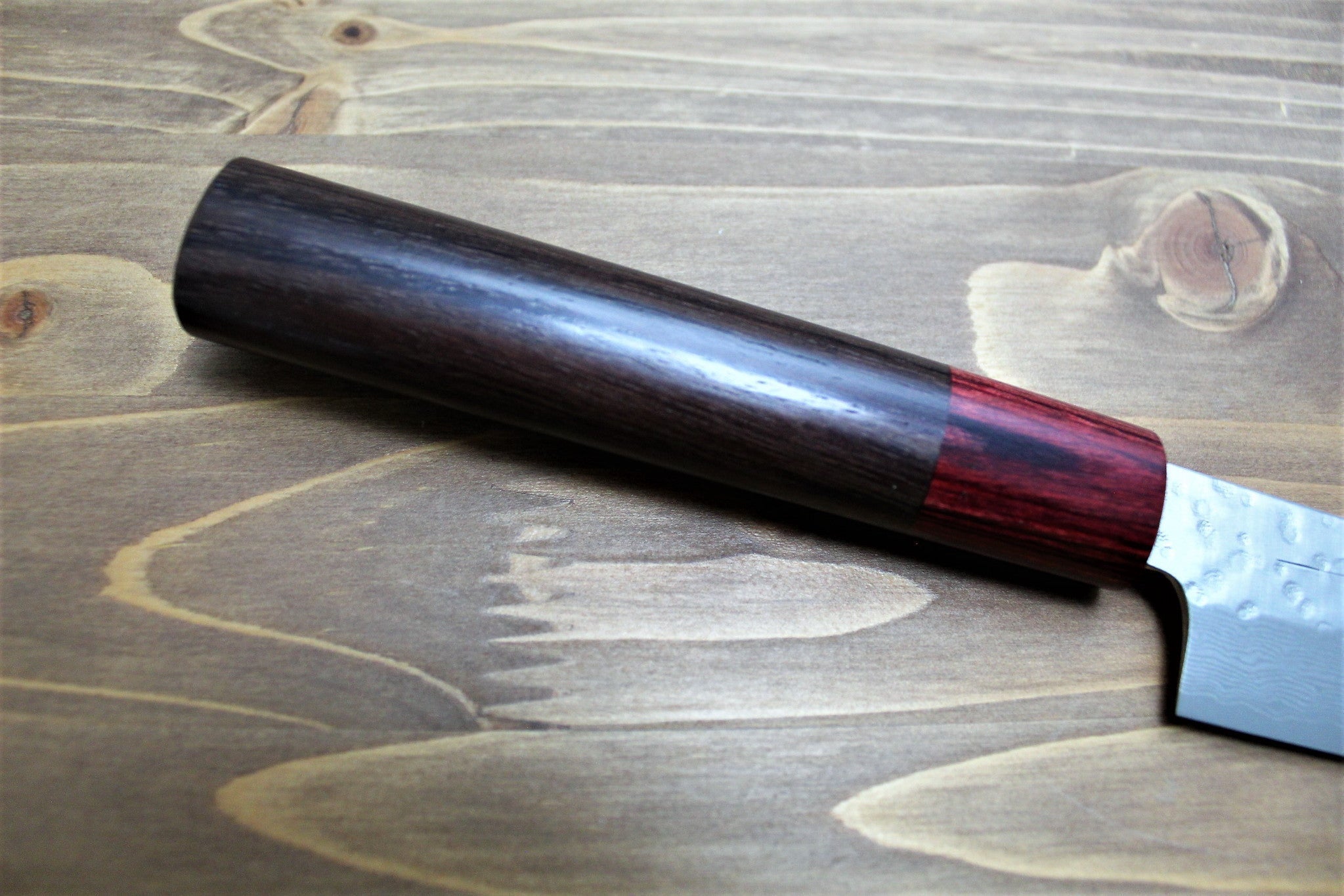 Kitchen Knives - Sawakazuma Setsukei VG-10 Damascus Santoku Knife 165 Mm / 6.5" Rosewood Handle