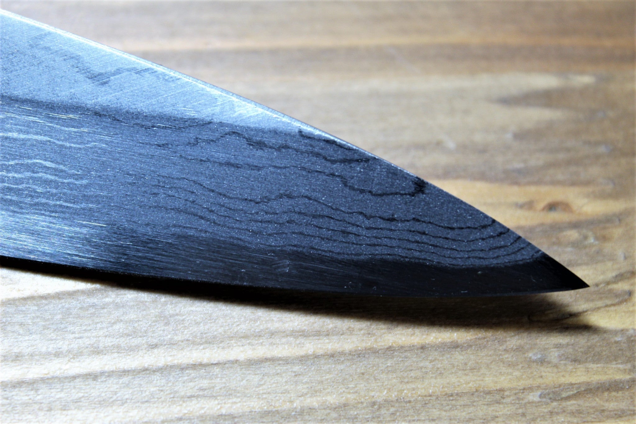 Kitchen Knives - Sawakazuma Yanagiba Slicer Knife 210 Mm / 8.2" Shironiko Damascus Rosewood Handle
