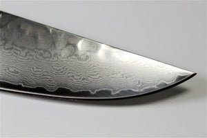 Kitchen Knives - Steak Knife 120mm (4.7") Damascus 33 Layer Black Persimmon Handle Hasu-Seizo Exclusive Special Edition