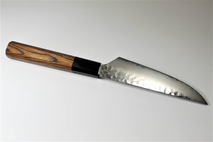 Kitchen Knives - Steak Knife 120mm (4.7") Damascus 33 Layer Black Persimmon Handle Hasu-Seizo Exclusive Special Edition