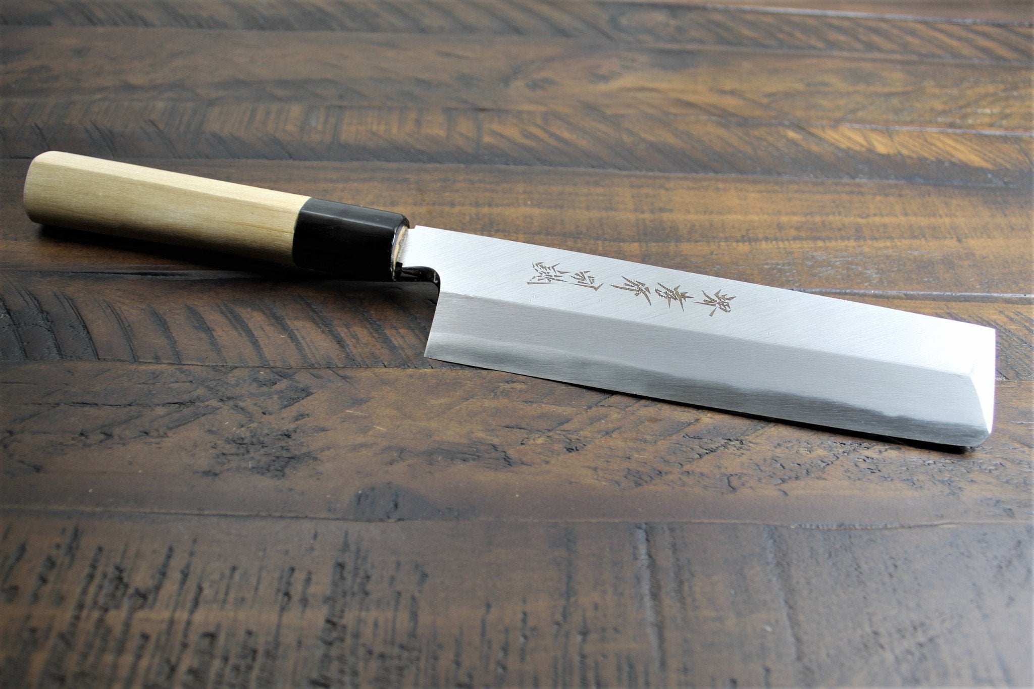Kitchen Knives - Usuba Knife / Nakiri Knife White Steel #2 180mm (7.1") Sakai Takayuki